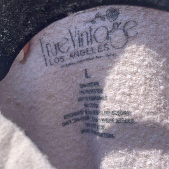 True Vintage Los Angeles Champagne Superstar Neutral Hoodie Sweatshirt - Picture 4 of 4